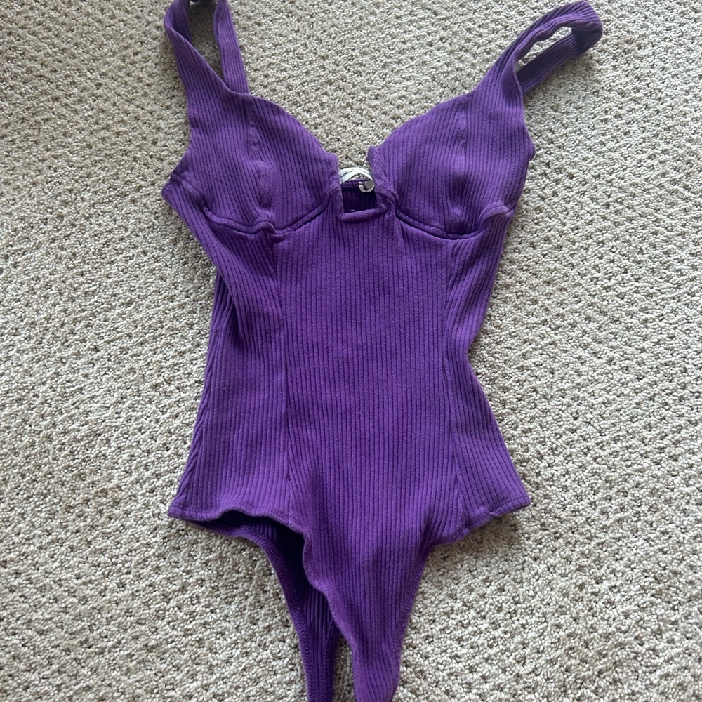 Mustard seed purple body suit size small
